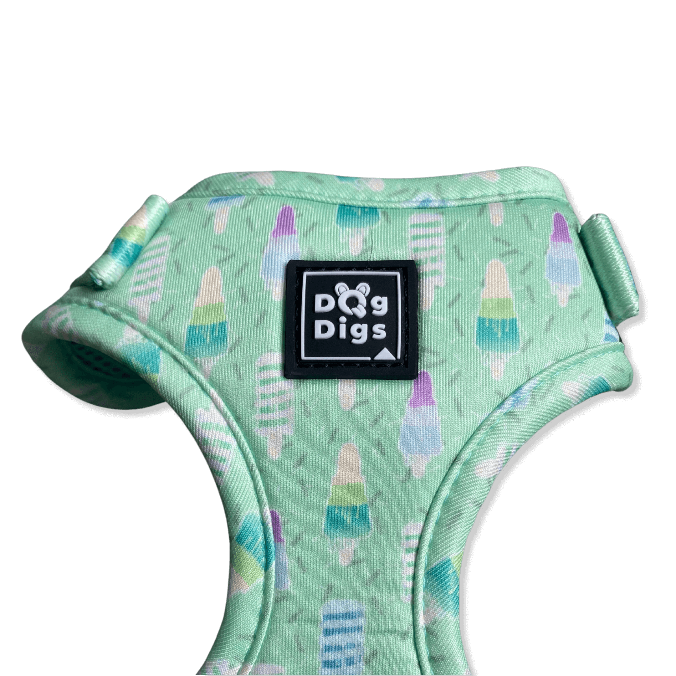 Mint Green Ice Lolly pattern dog harness
